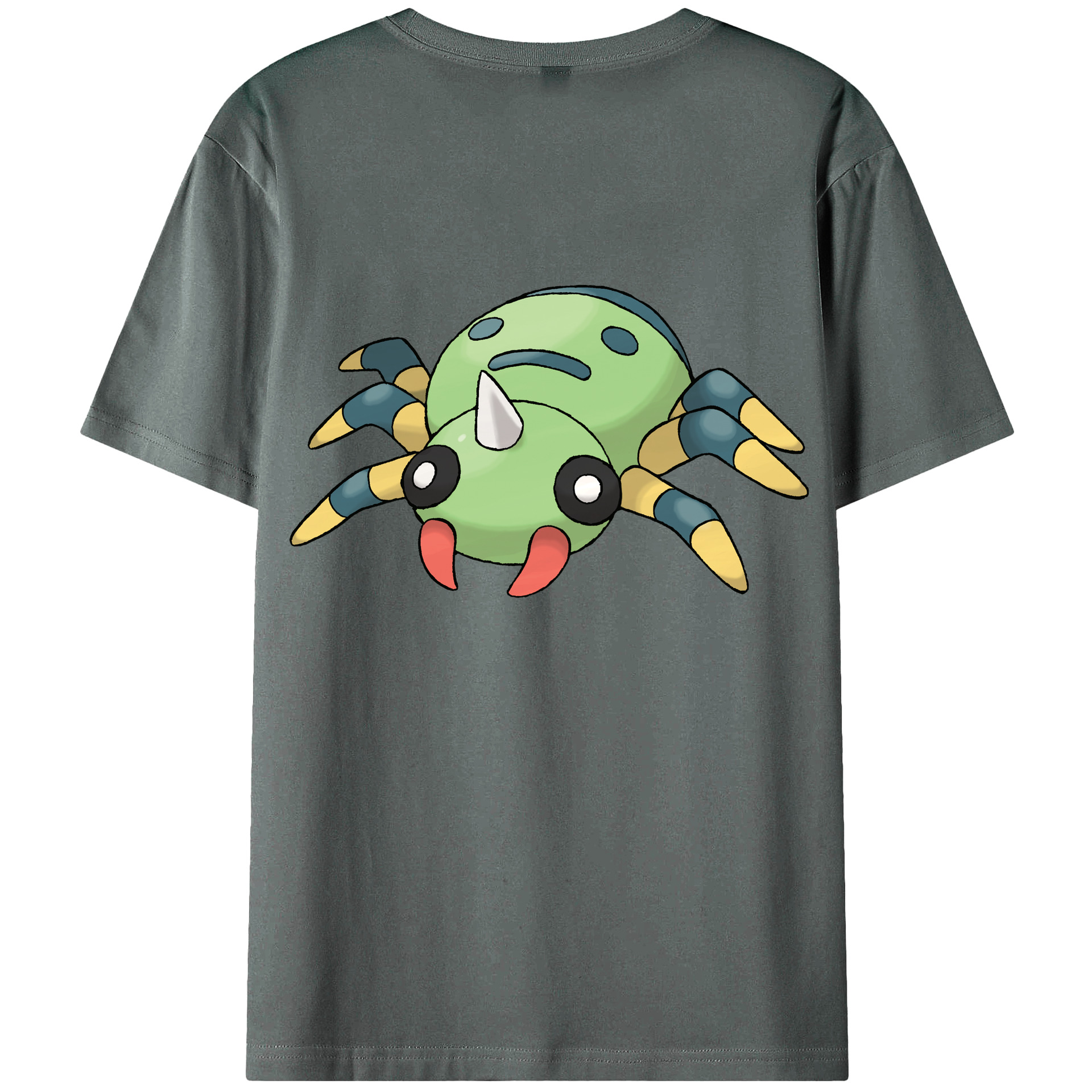 （画像用） ポケットモンスター Pokémon 綿100％ メンズ半袖Tシャツ（バックプリント） 通気性